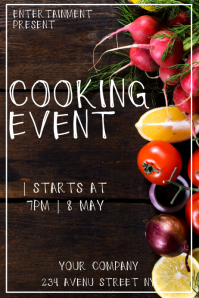 Large Event Cook Posts Cooking event flyer template | PosterMyWall
