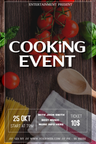 Large Event Cook Posts Cooking event flyer template | PosterMyWall