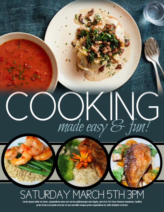 Cooking Template | PosterMyWall