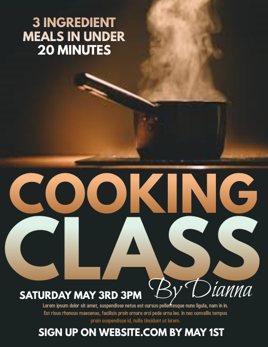 Cooking Template PosterMyWall