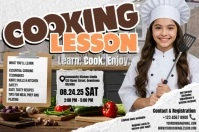Cooking Lesson Poster template