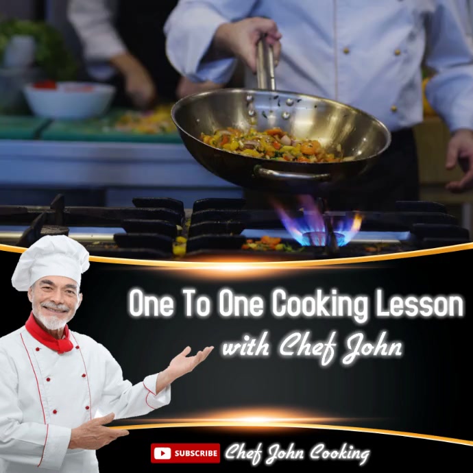 Cook Training Template Cooking lesson template | PosterMyWall