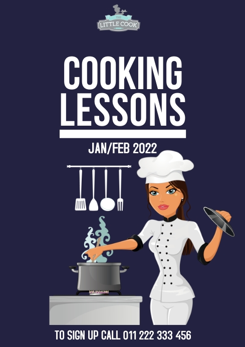 Cooking Lessons Template PosterMyWall