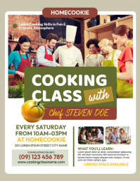 Cooking Lessons Flyer Template | PosterMyWall