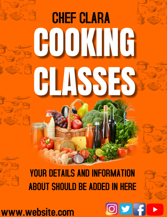 Plantilla de Cooking online class show design | PosterMyWall
