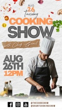 Bianco Cooking Show Event Indaba yaku-Instagram Template