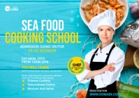 Cooking Training Ad Template Postcard