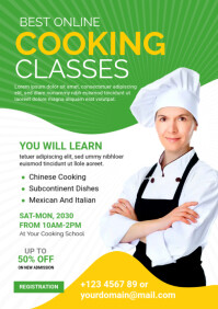 Basic Cooking Lesson Flyer Cooking Lessons Flyer Template | PosterMyWall