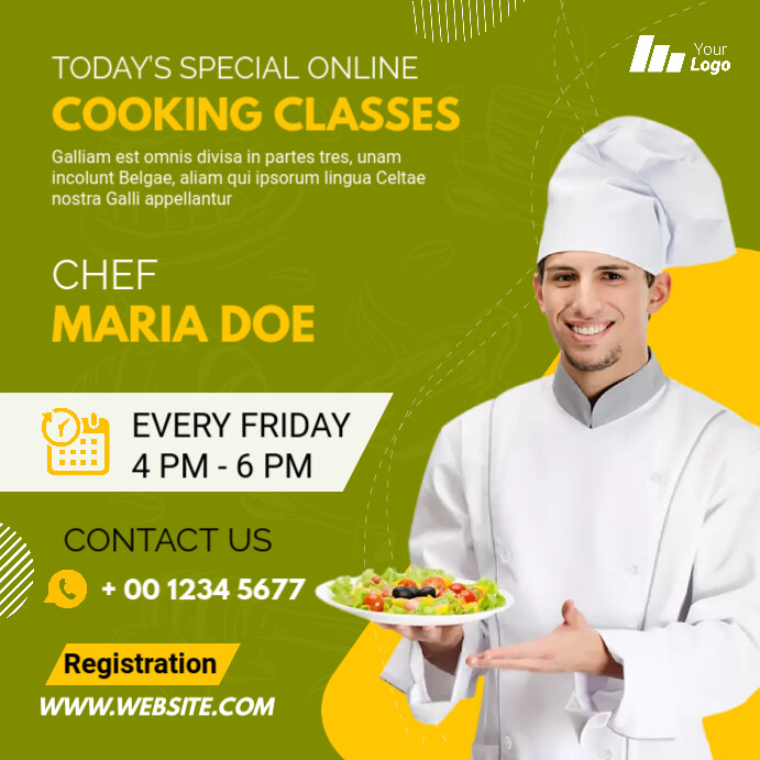 Cook Training Forms Plantilla de Cooking Training Template | PosterMyWall