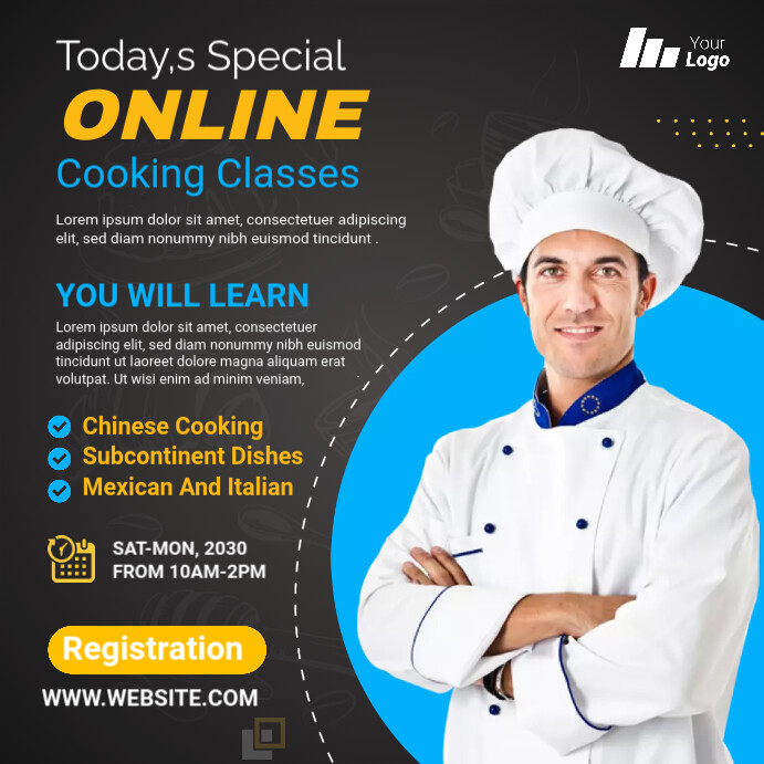 Cook Training Template Copy of Cooking Training Template | PosterMyWall