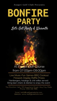 Cookout , barbecue, bonfire Reel Instagram template