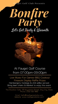 Cookout , barbecue, bonfire Instagram Story template