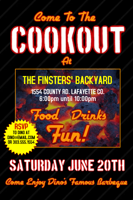 Cookout Template | PosterMyWall