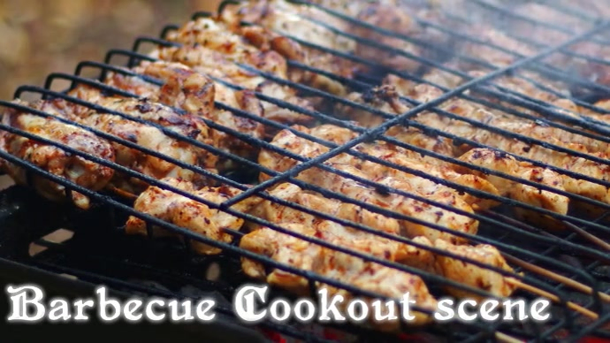 Brown Cookout Digital Display Template | PosterMyWall