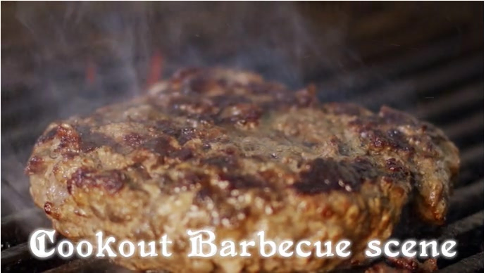 Brown Cookout Digital Display Template | PosterMyWall