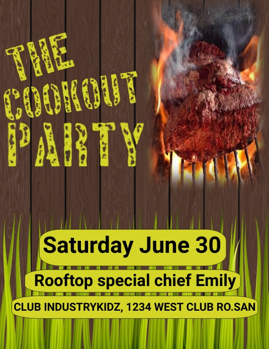 Cookout Template | PosterMyWall