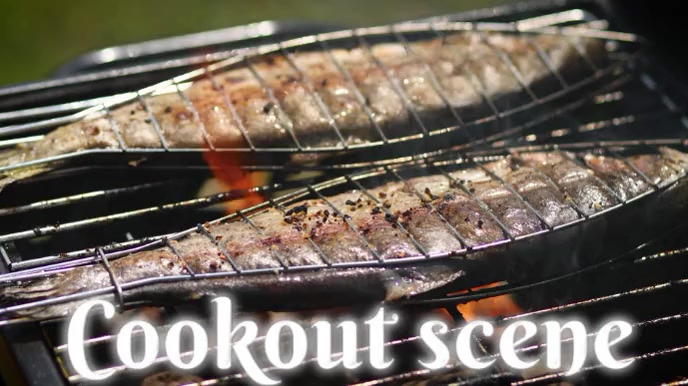Cookout Ecrã digital (16:9) template