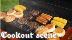 Brown Cookout Digital Display Template | PosterMyWall