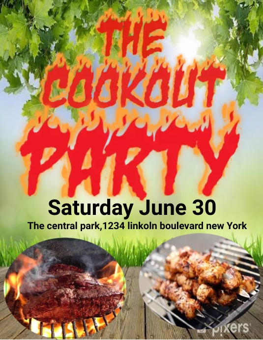 Cookout Template | PosterMyWall