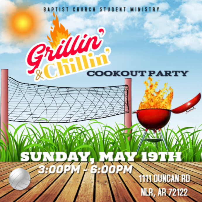 COOKOUT FLYER Template | PosterMyWall