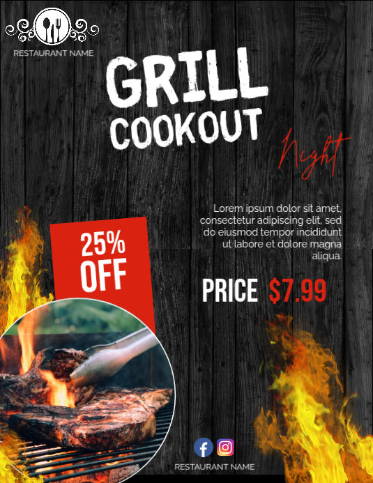 Cookout flyer Template | PosterMyWall