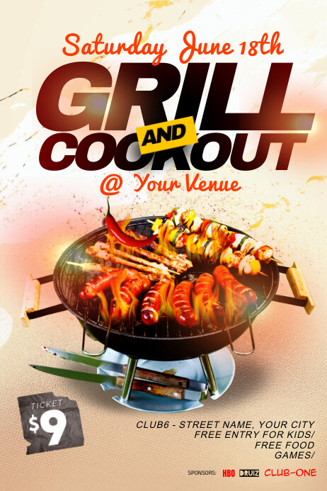 cookout flyer Template | PosterMyWall