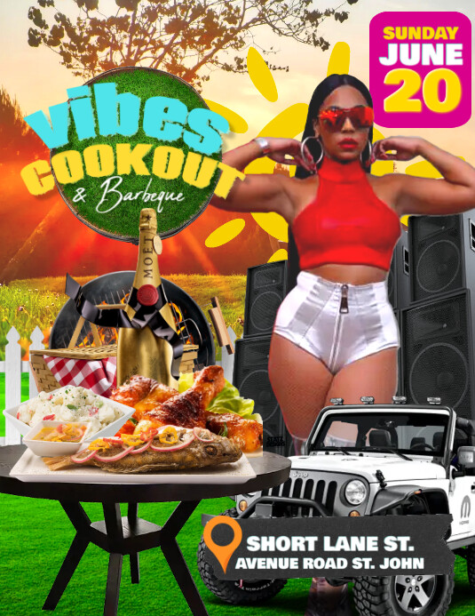 COOKOUT FLYER Template | PosterMyWall
