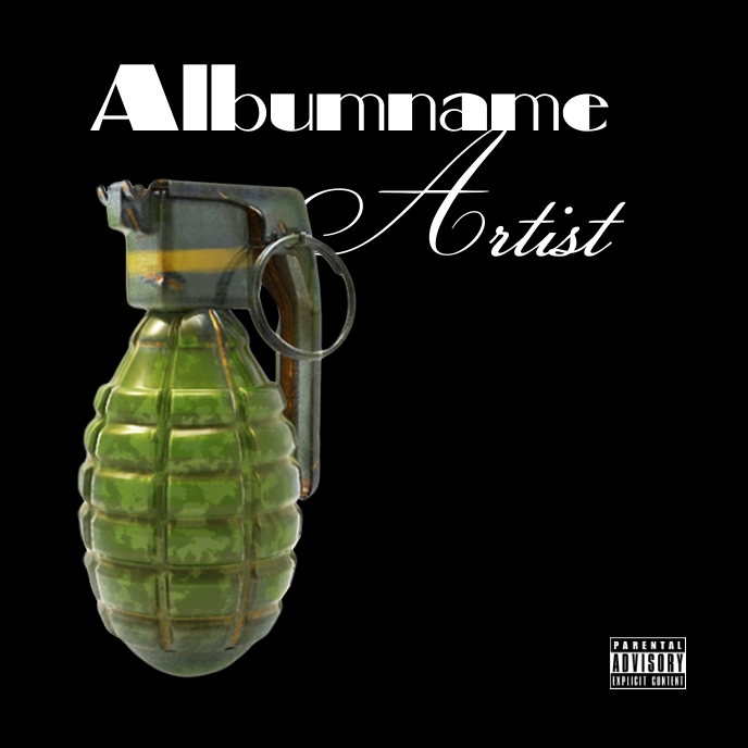 Cool artistic album cover (5) template