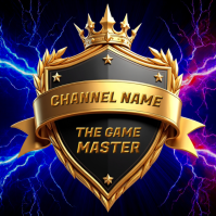 Cool Black Crown Emblem Logo Logotyp template