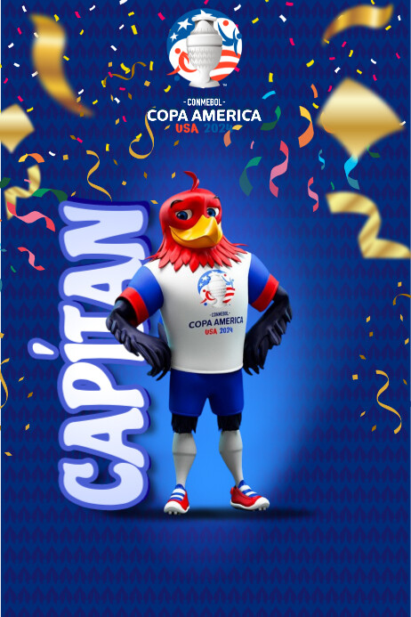 COPA AMERICA 2024 MASCOT Template | PosterMyWall
