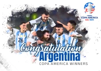 Copa America 2024 Template Postcard