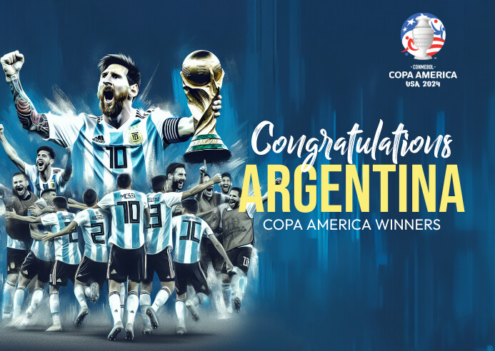 Copa Front Copa America Champions Template | PosterMyWall