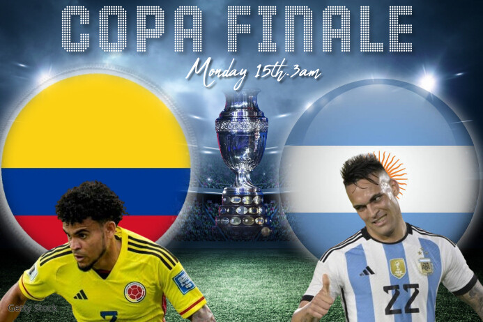 Copa Front Copa America Poster Template | PosterMyWall