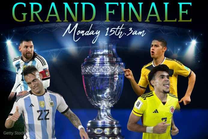 Plantilla de Copa America Poster | PosterMyWall