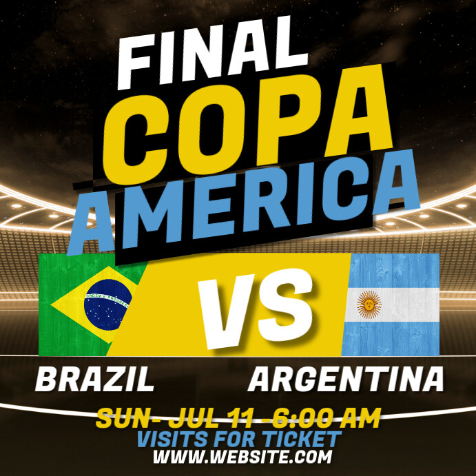 Copy of Copa America Soccer poster | PosterMyWall