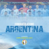 Copa America Winner Post Logo template