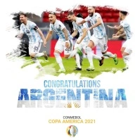 Copa America Winner Post Logo template