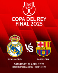 Copa Del Rey Final Template | PosterMyWall