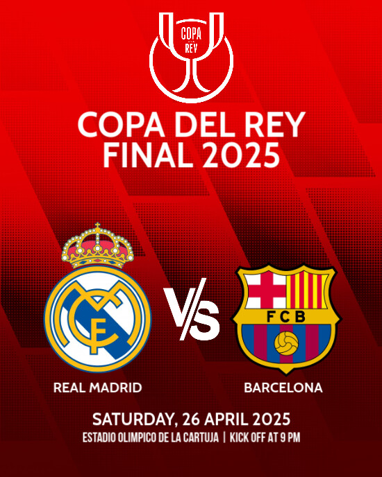 copa del rey FINAL Modelo | PosterMyWall