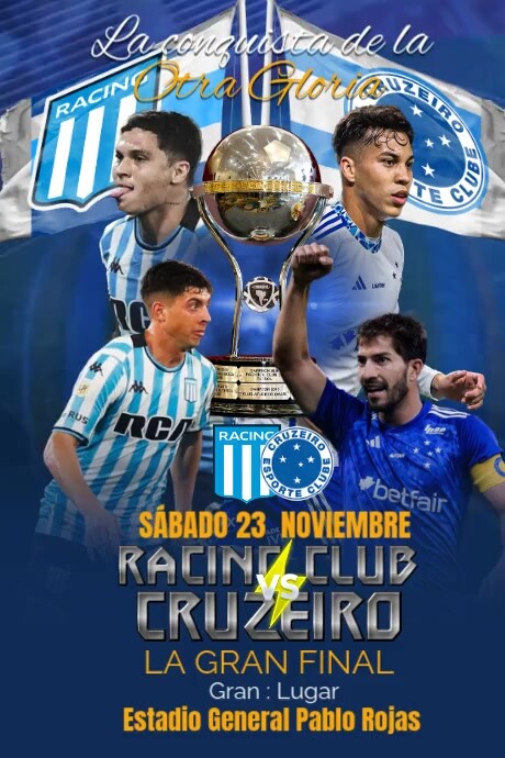 Copa Suramericana La Gran Final  Póster Poster template