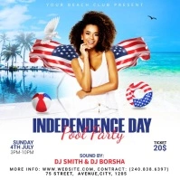 4TH OF JULY POOL PARTY Instagram Post template