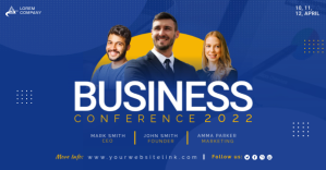 Business Conference Facebook Post Design template