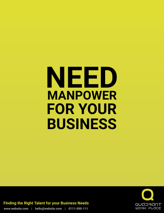 A New Design Flyer (US Letter) template