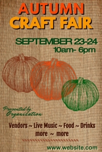 Autumn Craft Fair Poster Template | PosterMyWall