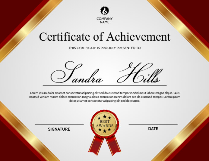 Awards Volantino (US Letter) template