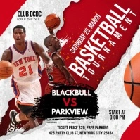 Basketball Flyer Square (1:1) template