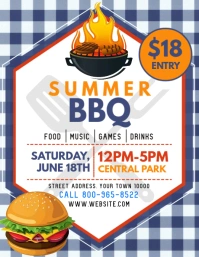 Bbq Flyer (US-Letter) template