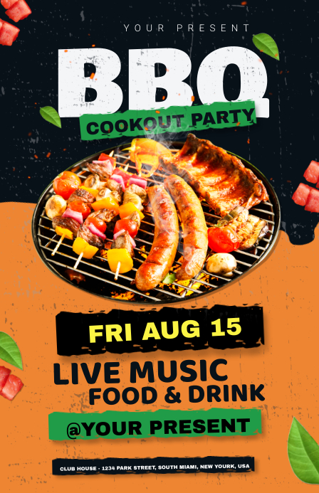 Fall Cookout Invitation