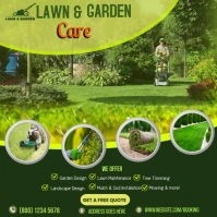 Elegant LAWN & GARDEN CARE template square สี่เหลี่ยมจัตุรัส (1:1)