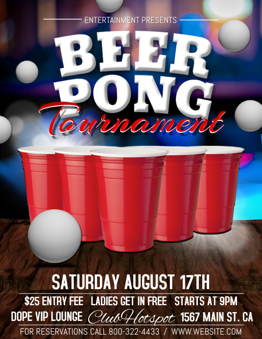 Copy of Beer Pong Template PosterMyWall
